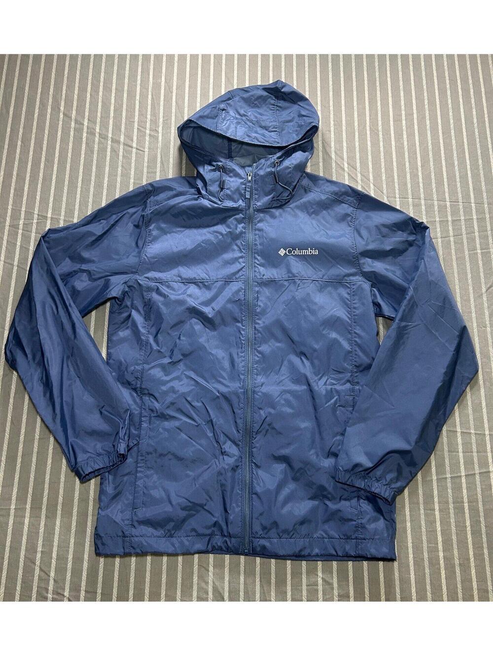 Columbia Rain Jacket Navy Blue Men's size Small